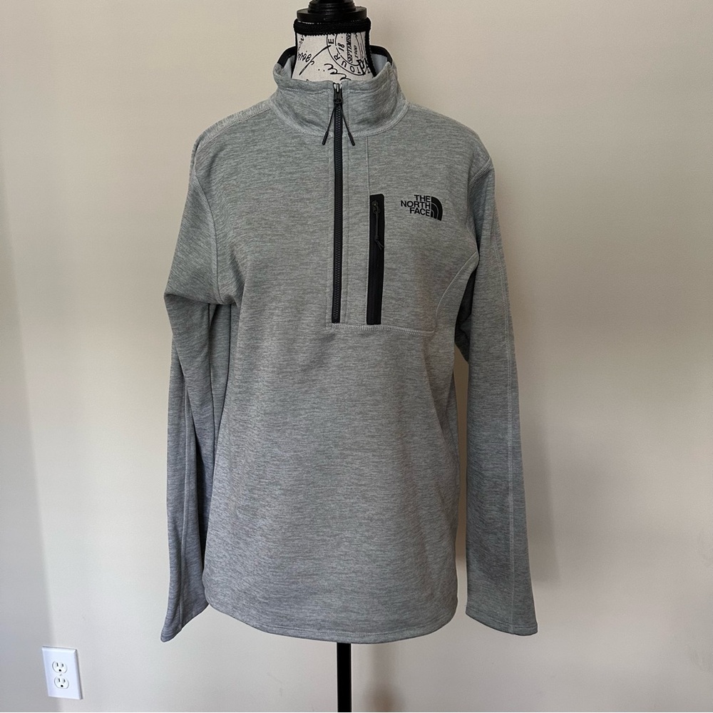 The North Face Light Gray Half-Zip Fleece